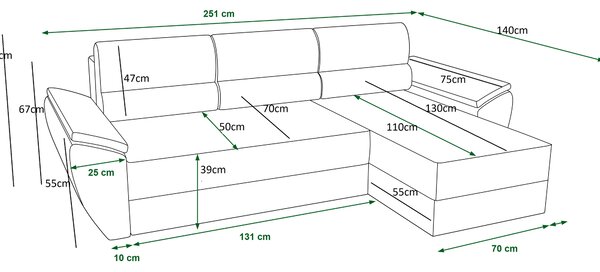 Zondo.hr Kutna garnitura Radiant L2 (bež + krem) (D). Akcija -20%. 1057458
