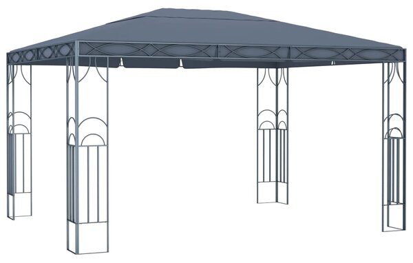 Sjenica s LED svjetlosnim trakama 400 x 300 cm antracit - Antracitno siva / 400 x 300 cm