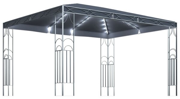Sjenica s LED svjetlosnim trakama 400 x 300 cm antracit - Antracitno siva / 400 x 300 cm