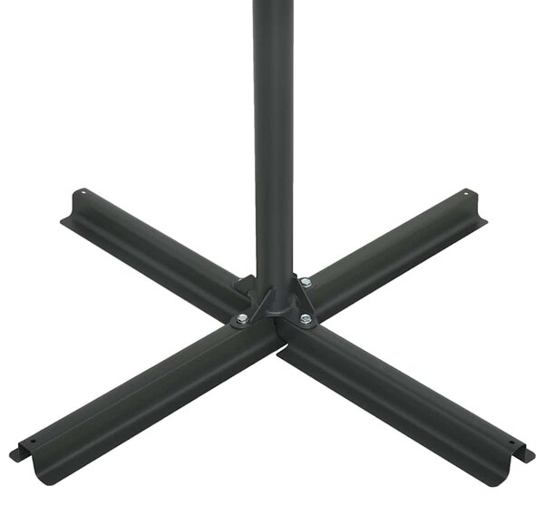 Vanjski suncobran s aluminijskim stupom 460 x 270 cm plavi - Plava / N/A