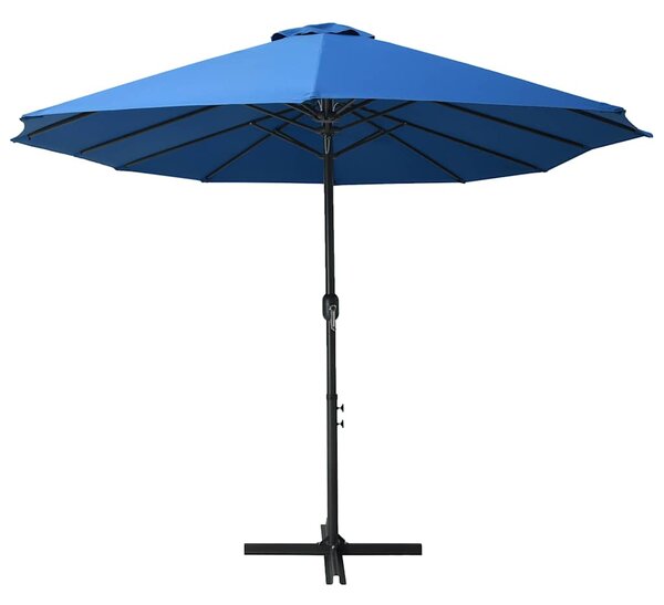 Vanjski suncobran s aluminijskim stupom 460 x 270 cm plavi - Plava / N/A