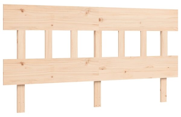 Krevet za starije s uzglavljem 160x200 cm od masivnog drva - Smeđa / 160 x 200 cm