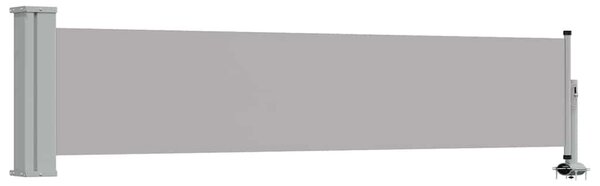 Uvlačiva bočna tenda za terasu 60 x 300 cm siva - Siva / 60 x 300 cm