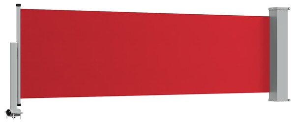 Uvlačiva bočna tenda za terasu 80 x 300 cm crvena - Crvena / 80 x 300 cm