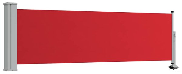 Uvlačiva bočna tenda za terasu 80 x 300 cm crvena - Crvena / 80 x 300 cm