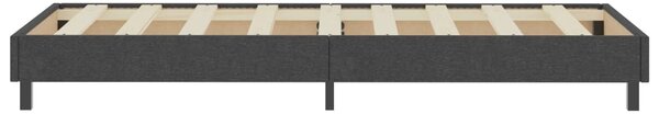 Krevet od tkanine s oprugama tamnosivi 100 x 200 cm - Siva / 100 x 200 cm