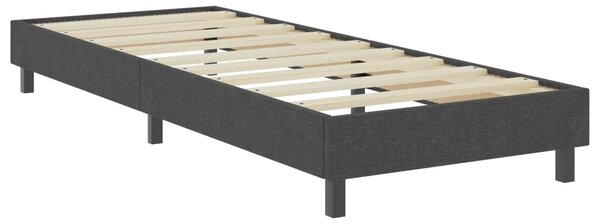Krevet od tkanine s oprugama tamnosivi 100 x 200 cm - Siva / 100 x 200 cm