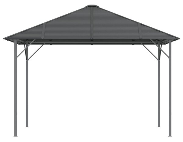 Sjenica s krovom 3 x 3 m antracit - Antracitno siva / 3 x 3 m