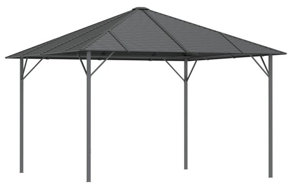 Sjenica s krovom 3 x 3 m antracit - Antracitno siva / 3 x 3 m