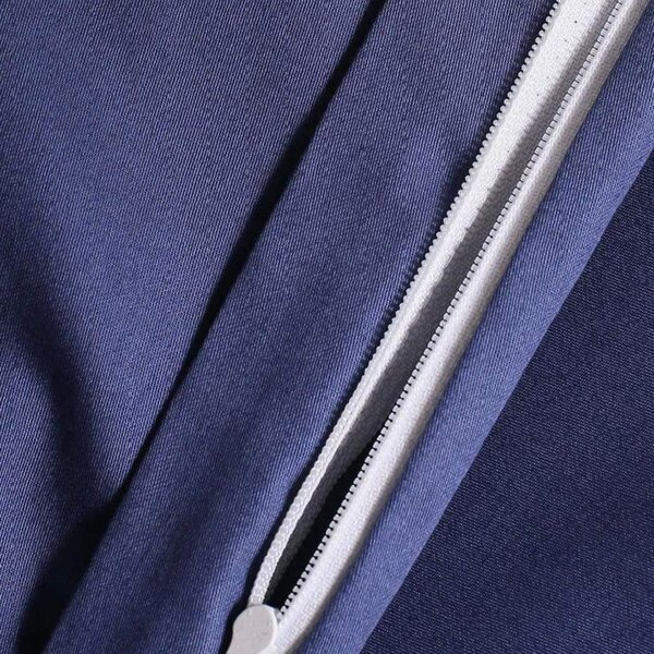 Posteljina s plahtom Saten Simply Dark Blue 140x200