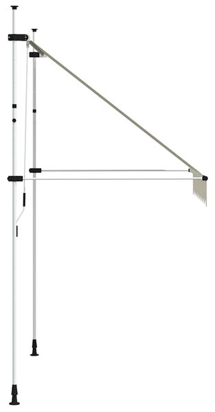 Tenda na ručno uvlačenje 200 cm krem - Krema / N/A