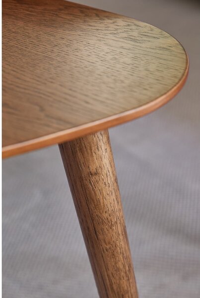 Smeđi stolići za kavu u setu 2 kom u dekoru hrasta 70x100 cm Adda – Unique Furniture