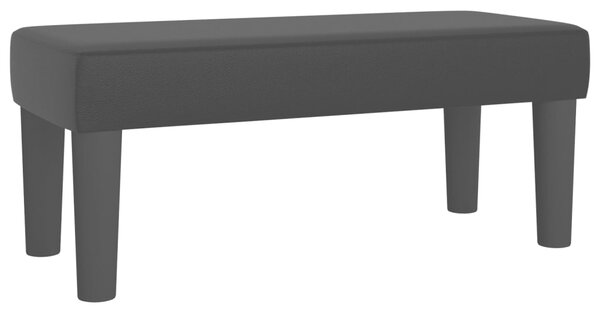 Krevet s oprugama i madracem crni 100x200 cm od umjetne kože - Crna / 100 x 200 cm