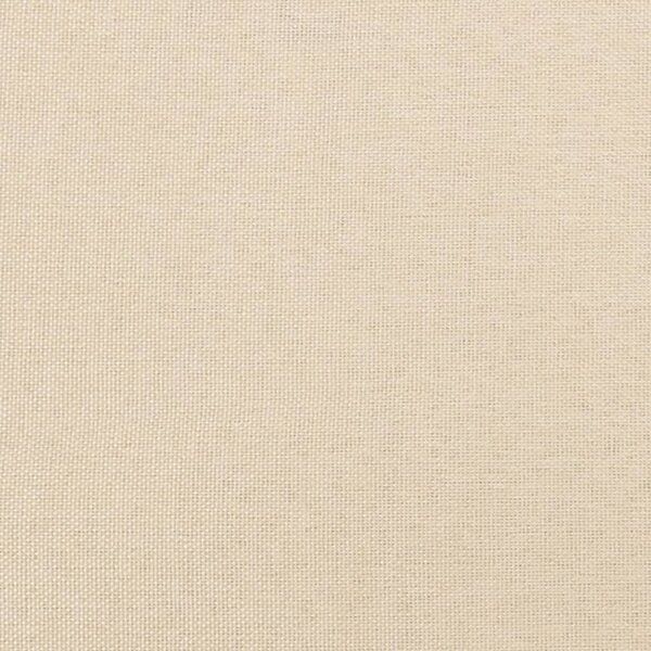 Krevet s oprugama i madracem krem 120 x 200 cm od tkanine - Krema / 120 x 200 cm