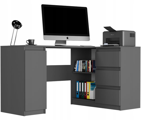 Kutni PC stol Nyper (antracit)