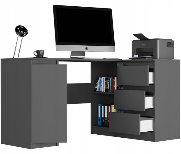 Kutni PC stol Nyper (antracit)