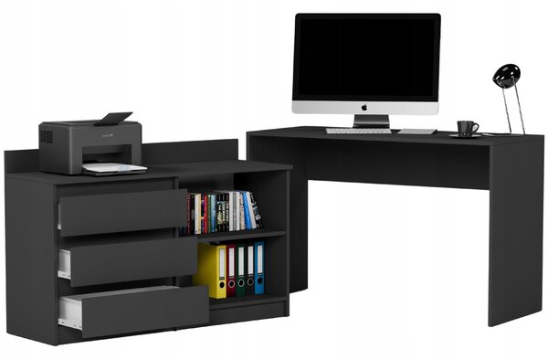 Kutni PC stol Norgu (antracit)