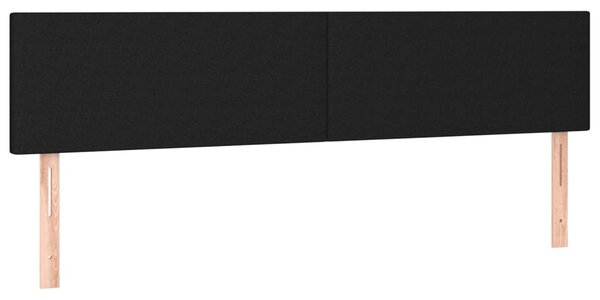 Krevet s oprugama i madracem crni 180x200 cm od tkanine - Crna / 180 x 200 cm