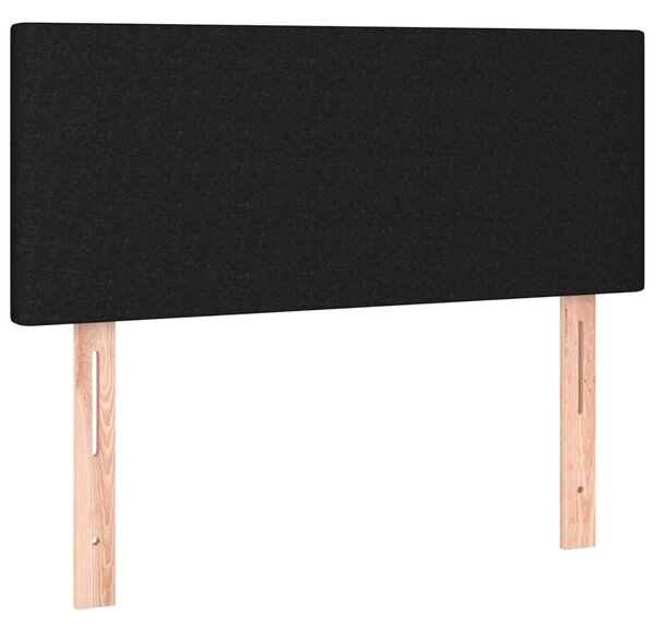 Box spring krevet s madracem crni 80 x 200 cm od tkanine - Crna / 80 x 200 cm