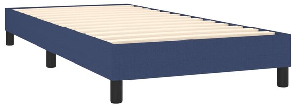 Krevet s oprugama i madracem plavi 80x200 cm od tkanine - Plava / 80 x 200 cm