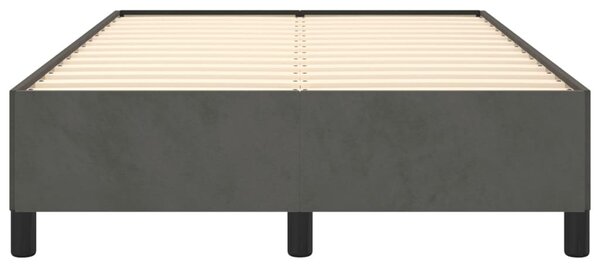 Okvir kreveta bez madraca tamnosivi 120 x 200 cm baršunasti - Siva / 120 x 200 cm