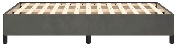 Okvir kreveta bez madraca tamnosivi 120 x 200 cm baršunasti - Siva / 120 x 200 cm