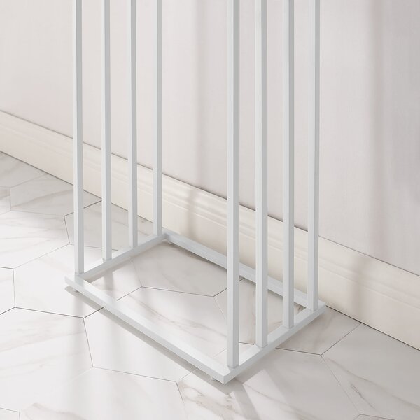 Stalak za ručnike LINESTRO metalni s 4 kraka 93x45cm, bijeli