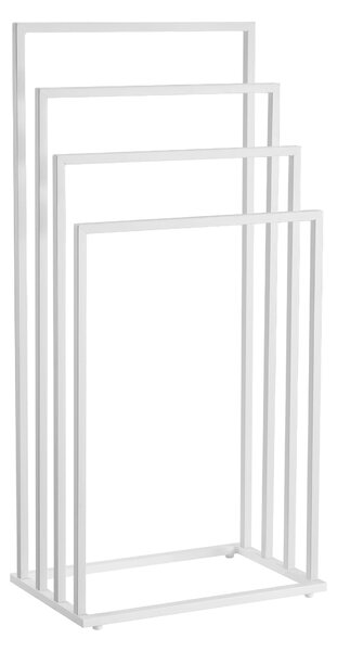 Stalak za ručnike LINESTRO metalni s 4 kraka 93x45cm, bijeli