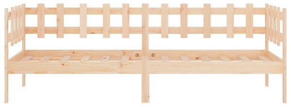Dnevni krevet bez madraca 90 x 190 cm od masivne borovine - Smeđa / 90 x 190 cm