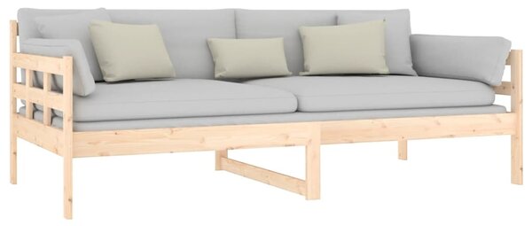 Dnevni ležaj od masivne borovine 90 x 190 cm - Smeđa / 90 x 190 cm