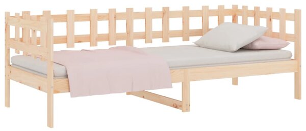 Dnevni krevet bez madraca 90 x 190 cm od masivne borovine - Smeđa / 90 x 190 cm