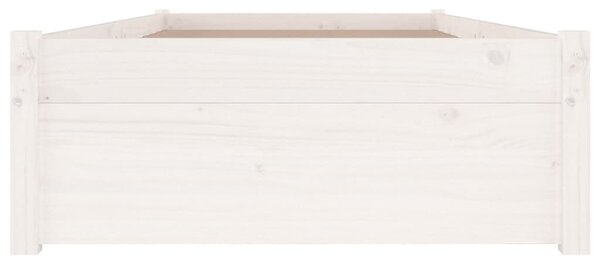 Okvir kreveta s ladicama bijeli 75 x 190 cm mali za jednu osobu - Bijela / 75 x 190 cm