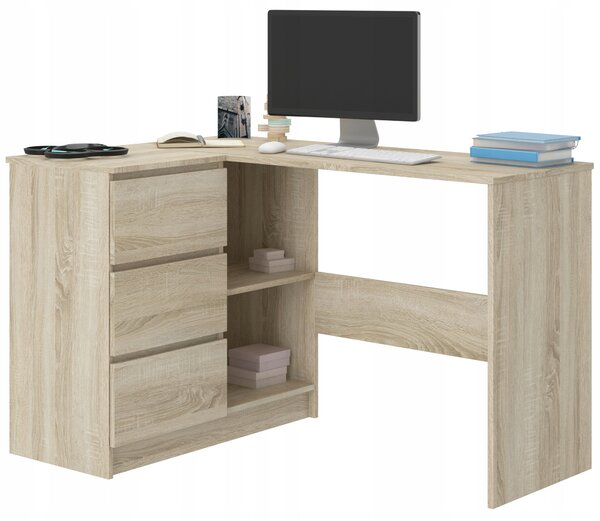 Kutni PC stol Nolmir (hrast sonoma) (L)