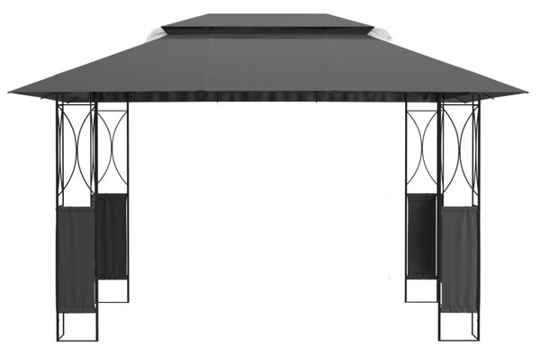 Sjenica s krovom antracit 400 x 300 x 270 čelična - Antracitno siva / 400 x 300 x 270 cm