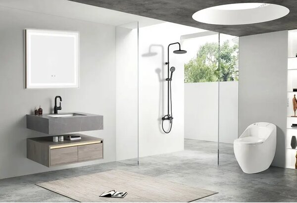 Set za tuš Stil Apollo Black sa miješalicom za tuš kadu