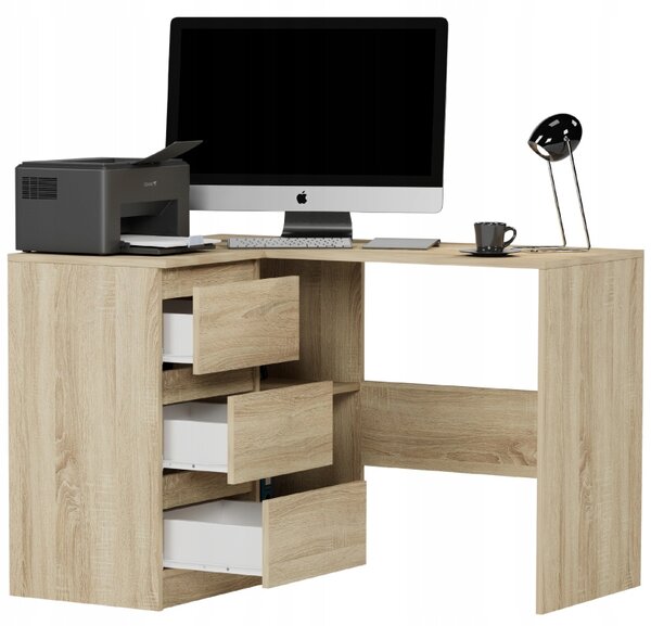 Kutni PC stol Nolmir (hrast sonoma) (L)