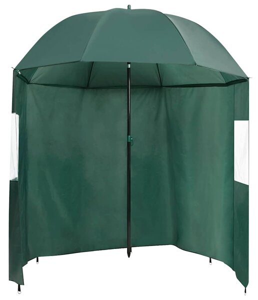 Suncobran za pecanje zeleni 220 x 185 cm - Zelena / 220 x 185 cm
