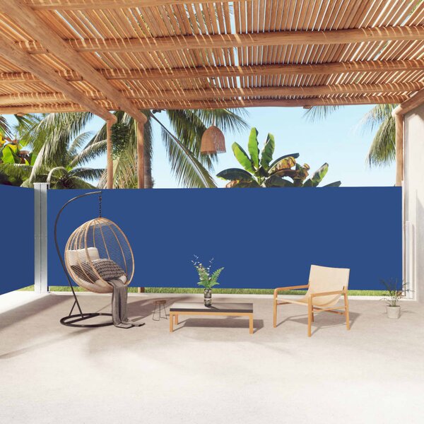 Uvlačiva bočna tenda plava 180 x 1000 cm - Plava / 180 x 1000 cm