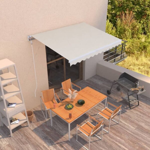 Tenda na ručno uvlačenje 350 x 250 cm krem - Krema / 350 x 250 cm