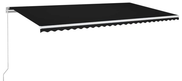 Tenda na ručno uvlačenje 600 x 350 cm antracit - Antracitno siva / 600 x 350 cm