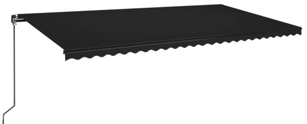 Tenda na ručno uvlačenje 600 x 350 cm antracit - Antracitno siva / 600 x 350 cm