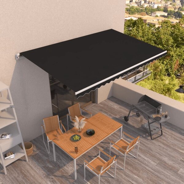 Tenda na ručno uvlačenje 500 x 350 cm antracit - Antracitno siva / 500 x 350 cm