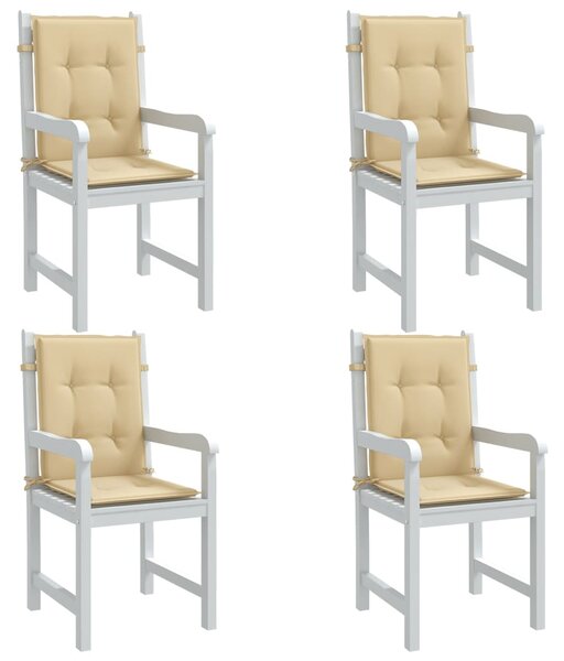 VidaXL Jastuci za stolice 2 kom prošarano bež 100x50x4 cm od tkanine