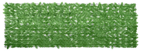Balkonski zastor sa zelenim lišćem 300 x 100 cm - Zelena / 300 x 100 cm