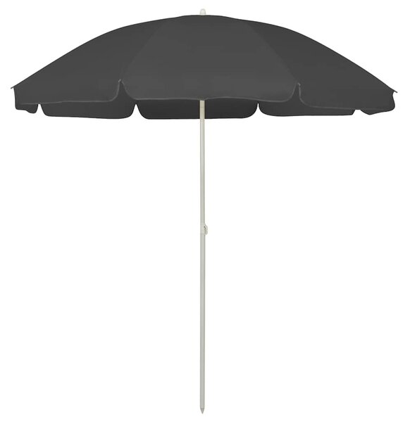 Suncobran za plažu antracit 240 cm - Antracitno siva / 240 cm