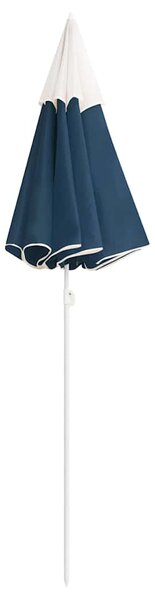 Vrtni suncobran s čeličnim stupom 180 cm plavi - Plava / 180 cm