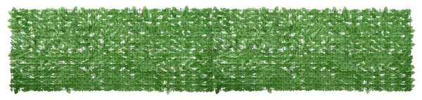 Balkonski zastor sa zelenim lišćem 500 x 100 cm - Zelena / 500 x 100 cm