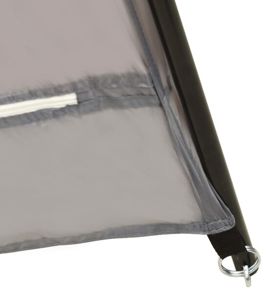 Šator za bazen od tkanine 590 x 520 x 250 cm sivi - Siva / 590 x 520 x 250 cm