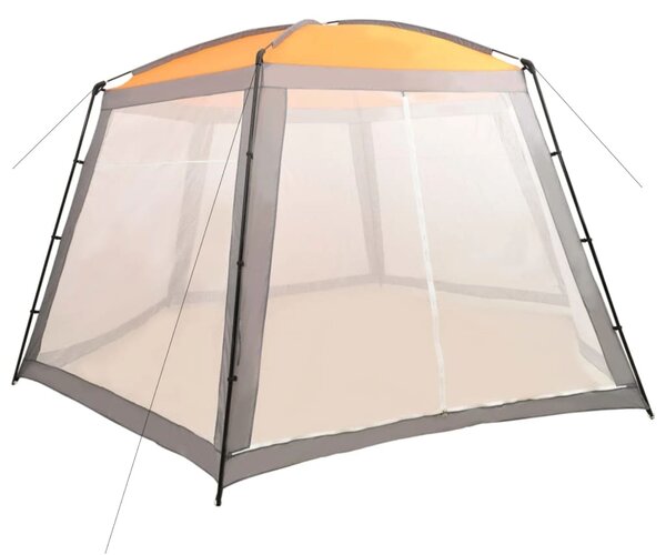 Šator za bazen od tkanine 590 x 520 x 250 cm sivi - Siva / 590 x 520 x 250 cm