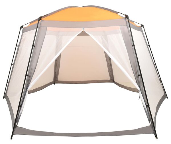 Šator za bazen od tkanine 590 x 520 x 250 cm sivi - Siva / 590 x 520 x 250 cm